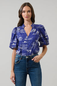 Avon Town Idara Button Down Top