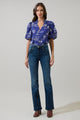 Avon Town Idara Button Down Top