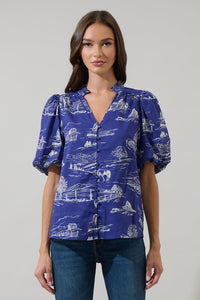 Avon Town Idara Button Down Top