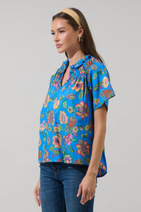 Anabelle Floral Darthy Smocked Top