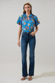 Anabelle Floral Darthy Smocked Top