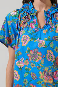 Anabelle Floral Darthy Smocked Top