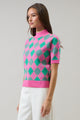 Maren Argyle Mock Neck Sweater