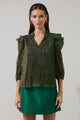 Senoviah Shiny Ruffle Blouse
