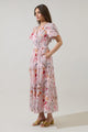 Hendry Floral Palmer Poplin Tiered Maxi Dress