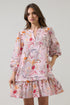 Hendry Floral Velma Ruffle Shift Dress