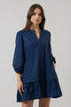 Velma Ruffle Shift Dress