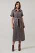 Serah Tweed Button Up Midi Dress