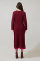 Kamala Long Sleeve Knit Midi Dress
