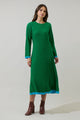 Kamala Long Sleeve Knit Midi Dress