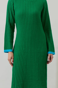 Kamala Long Sleeve Knit Midi Dress