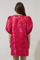 Duson Jacquard Shift Mini Dress