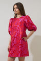 Duson Jacquard Shift Mini Dress