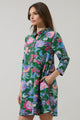 Elara Floral Ruelle Ruffle Mini Dress