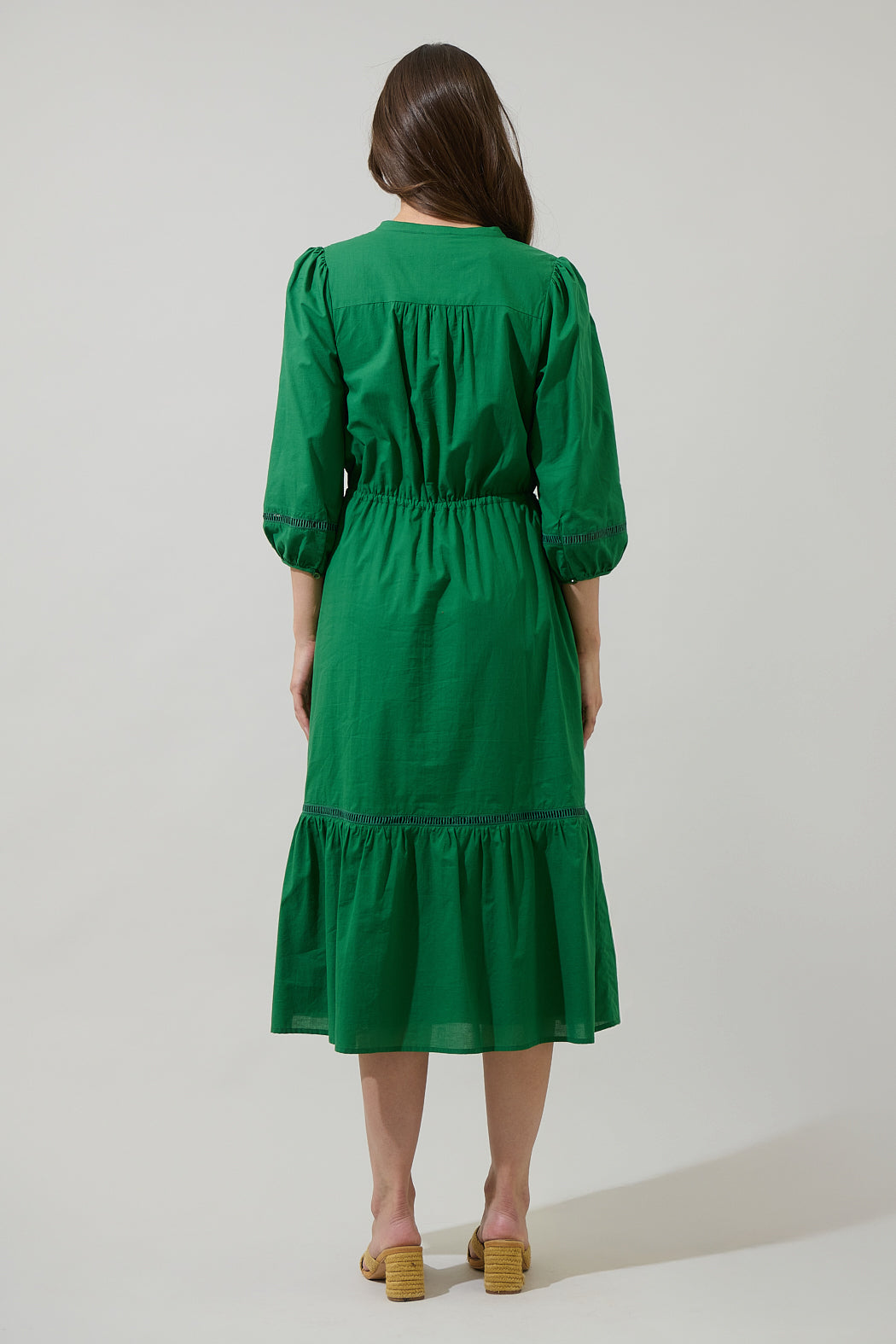 midi drawstring dress inez neck drawstring satin midi dress