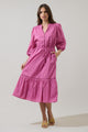 Harmy Drawstring Midi Dress