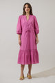 Harmy Drawstring Midi Dress