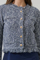 Hensley Fringe Button Down Jacket