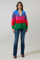 Moda Rainbow Button Down Cardigan