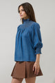 Juvia Chambray Verity Smocked Top