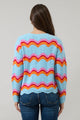 Nerissa Wavy Striped Knit Sweater
