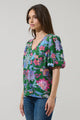 Elara Floral Daven Bubble Sleeve Top