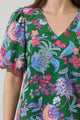 Elara Floral Daven Bubble Sleeve Top
