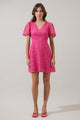 Kathleen Sequin Eyelet Tayla Mini Dress