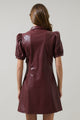 Anisa Leather Kezzy  A-line Mini Dress
