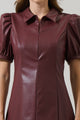 Anisa Leather Kezzy  A-line Mini Dress