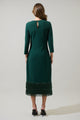 Alannah Fringe Midi Dress