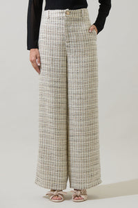 Gisella Tweed Chelsea Wide Leg Trousers