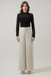 Gisella Tweed Chelsea Wide Leg Trousers