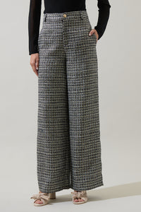 Gisella Tweed Chelsea Wide Leg Trousers
