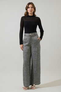 Gisella Tweed Chelsea Wide Leg Trousers