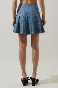 Jenavy Tweed Flare Mini Skirt