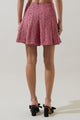 Adina Tweed Flare Mini Skirt
