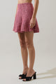 Adina Tweed Flare Mini Skirt