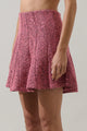 Adina Tweed Flare Mini Skirt