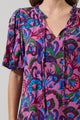 Valier Floral Bluebay Puff Sleeve Blouse