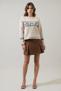 Camelot Horse Raglan Sleeve Sweater