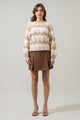 Elenor Wavy Striped Knit Sweater
