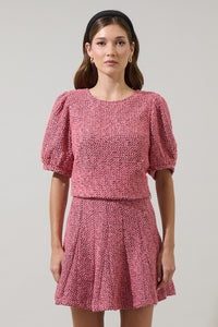 Adina Tweed Top