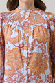 Siany Floral Debory Smocked Top