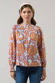 Siany Floral Debory Smocked Top