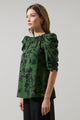 Tindrie Floral Drape Sleeve Top