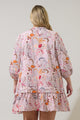 Hendry Floral Velma Ruffle Shift Dress Curve