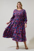Valier Floral Ludlow Smocked Midi Dress Curve