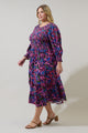 Valier Floral Ludlow Smocked Midi Dress Curve
