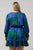 Busbee Floral Sevilla Satin Ruffle Dress Curve
